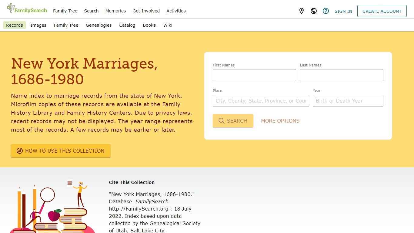 New York Marriages, 1686-1980 • FamilySearch